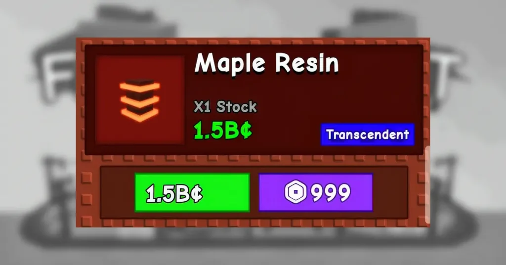 Grow a Garden Maple Resin Guide: How to Unlock and Profit
