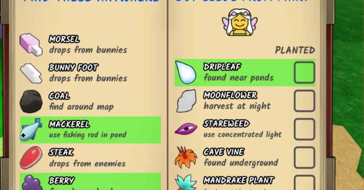 99 Nights in the Forest Potions Guide How to Make Every Potion