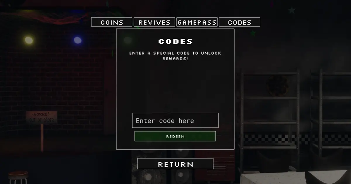 FNAF Eternal Nights Codes November 2025 - Free Coins And Revives