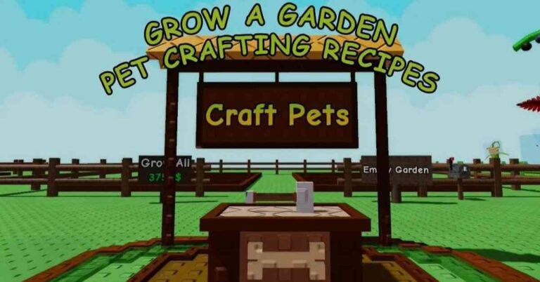 Pet Crafting Recipes Full Guide – Grow a Garden Smithing Event