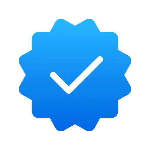 social media blue tick