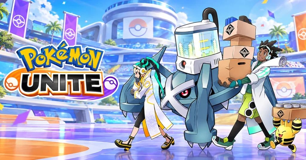 Pokémon UNITE characters and trainers featured in artwork ahead of the game's March 2027 shutdown.