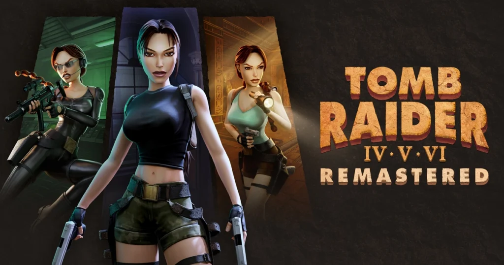 Lara Croft in Tomb Raider IV–VI Remastered featuring updated character visuals from the classic adventure games